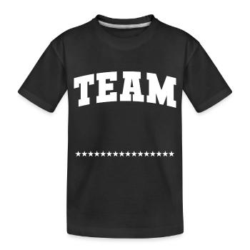 Team - Kinder Premium Bio T-Shirt - Schwarz - Vorne