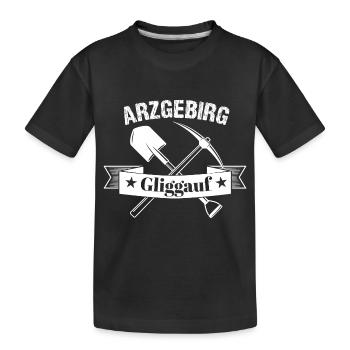 Arzgebirg Gliggauf - Kinder Premium Bio T-Shirt - Schwarz - Vorne