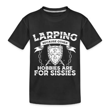 LARP Proverbes | Live Action Role Playing Cadeaux - T-shirt bio Premium Enfant - noir - Devant