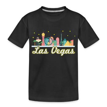Las Vegas Strip - Kids' Premium Organic T-Shirt - black - Front
