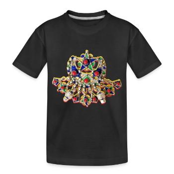Bijoux kabyle afzim - T-shirt bio Premium Enfant - noir - Devant