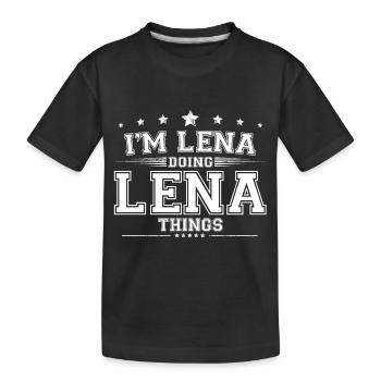 Lena - T-shirt bio Premium Enfant - noir - Devant