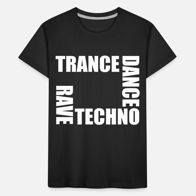 rave techno dance trance Kids' Premium Organic T-Shirt