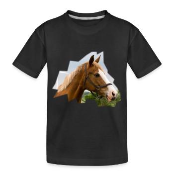Horse. Horse. - Kids' Premium Organic T-Shirt - black - Front