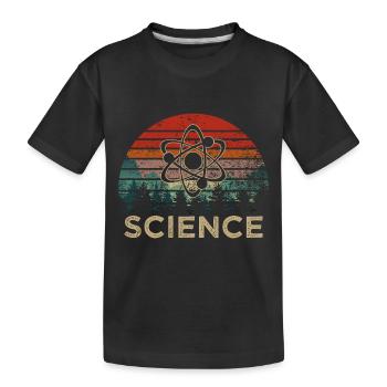 science atome vintage - T-shirt bio Premium Enfant - noir - Devant