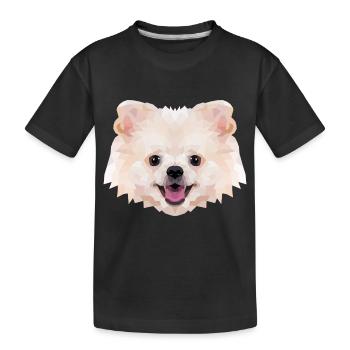 Spitz nain Polyart - T-shirt bio Premium Enfant - noir - Devant