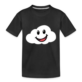Emotions Feelings Friendly Cloud Sky - Kids' Premium Organic T-Shirt - black - Front
