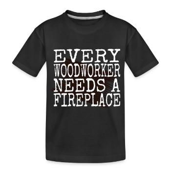woodworker hobbyists sabrina carpenter tshirts - Kinder Premium Bio T-Shirt - Schwarz - Vorne