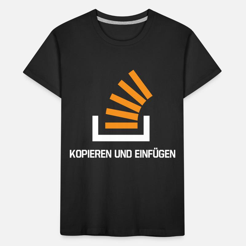 Copy And Paste Programmer Developer Coder Nerd Kinder Premium Bio T-Shirt