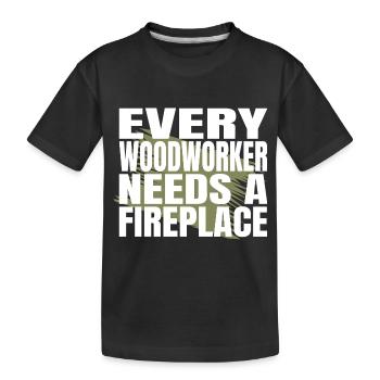 americas funny carpenter quotes jokes - Kinder Premium Bio T-Shirt - Schwarz - Vorne