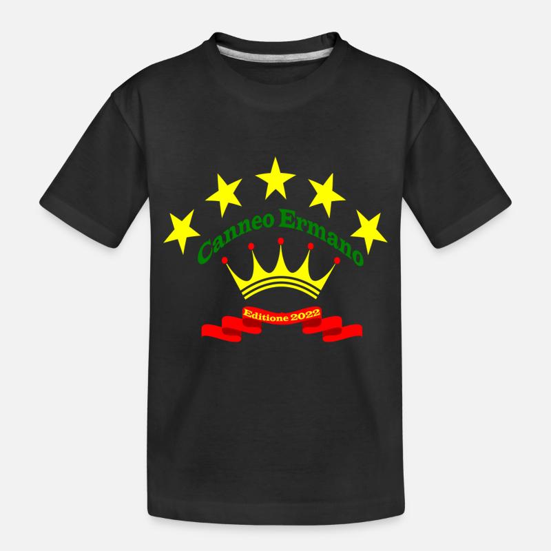 Canneo Ermano - Kinder Premium Bio T-Shirt - Schwarz