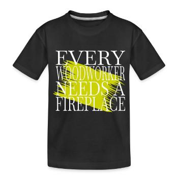 cool génial amateurs charpentier tshirts de travail - T-shirt bio Premium Enfant - noir - Devant