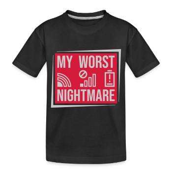 Protéger mon pire cauchemar - T-shirt bio Premium Enfant - noir - Devant
