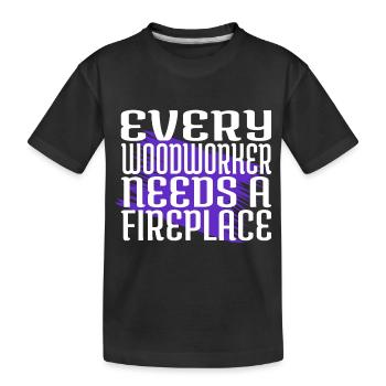 Love Carpenter Fille T-shirts - T-shirt bio Premium Enfant - noir - Devant