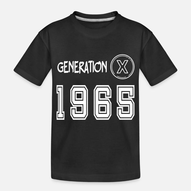 Génération X 1965 - T-shirt bio Premium Enfant - noir