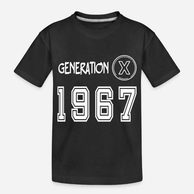 Génération X 1967 - T-shirt bio Premium Enfant - noir
