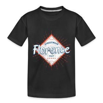 Florence Florence Italie Ville Skyline Amour - T-shirt bio Premium Enfant - noir - Devant