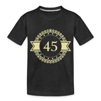 Emblème des numéros 45 - T-shirt bio Premium Enfant - noir - Devant