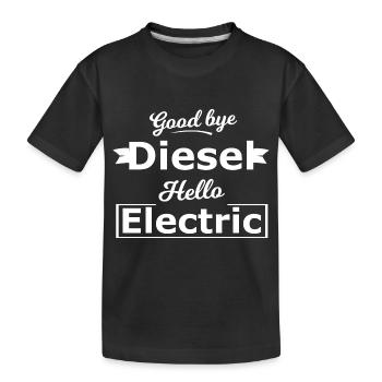 Good Bye Diesel Cars - Kids' Premium Organic T-Shirt - black - Front