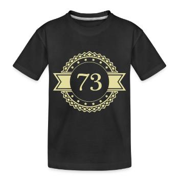 73 Emblème numérique - T-shirt bio Premium Enfant - noir - Devant