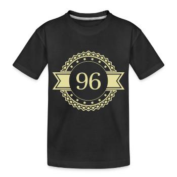 96 Emblème numérique - T-shirt bio Premium Enfant - noir - Devant