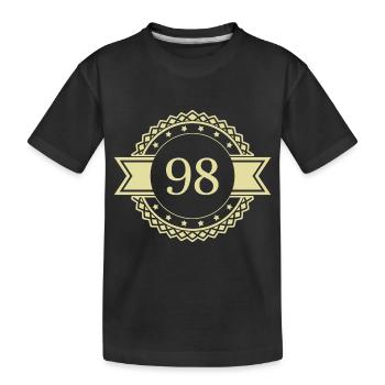 98 Emblème numérique - T-shirt bio Premium Enfant - noir - Devant