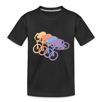 Biker - Kinder Premium Bio T-Shirt - Schwarz - Vorne