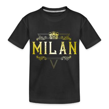 Kite - Kids' Premium Organic T-Shirt - black - Front