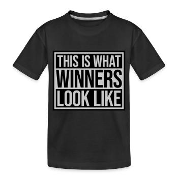 À quoi ressemblent les gagnants - T-shirt bio Premium Enfant - noir - Devant