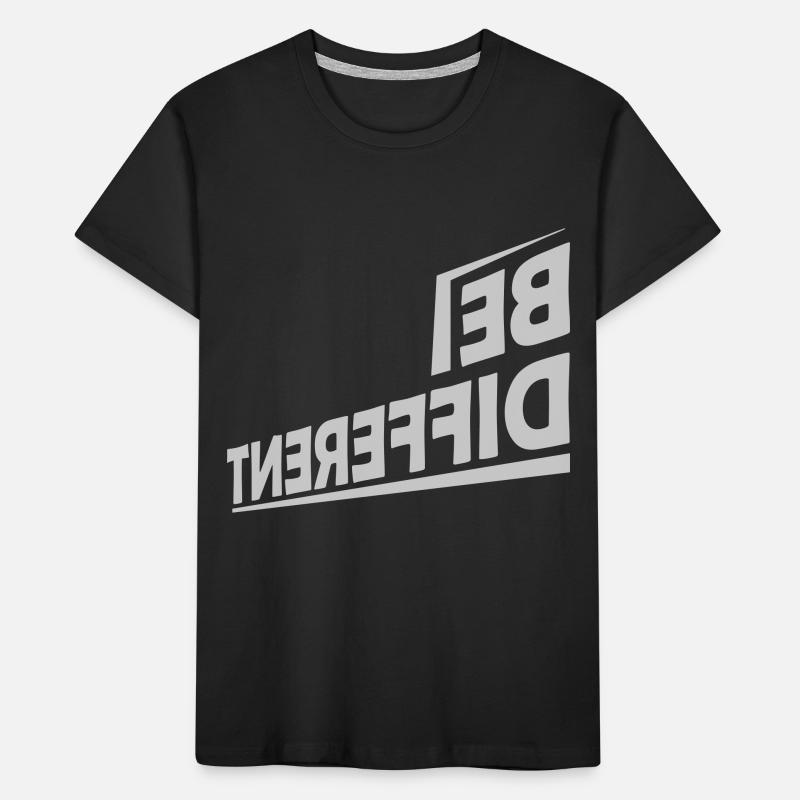 Be different Logo Design Kids' Premium Organic T-Shirt