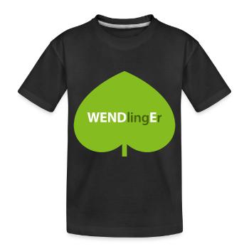 WENDlingEr - Kinder Premium Bio T-Shirt - Schwarz - Vorne