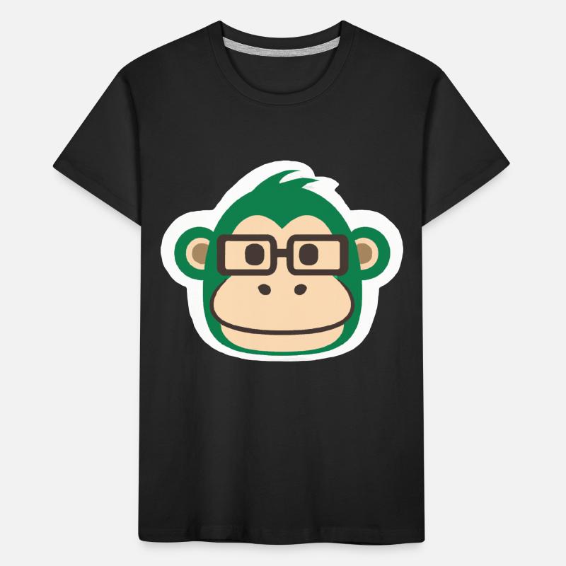 Type d’autocollant de singe T-shirt bio Premium Enfant