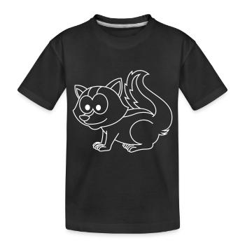 Stinker Comic Tier - Kinder Premium Bio T-Shirt - Schwarz - Vorne
