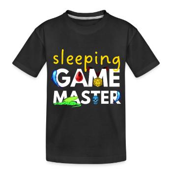 SLEEPING GAME MASTER DRAGONS ADVENTURES RPG - T-shirt bio Premium Enfant - noir - Devant