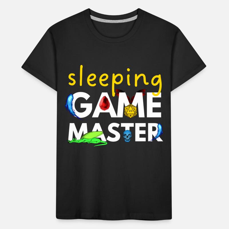 SCHLAFENDES SPIEL MASTER DRAGONS ADVENTURES RPG Kinder Premium Bio T-Shirt
