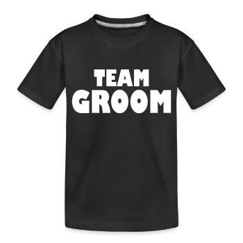 Team groom - T-shirt bio Premium Enfant - noir - Devant