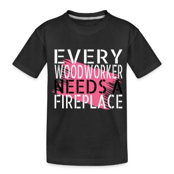 arboriculturist gift idea cutter - Kinder Premium Bio T-Shirt - Schwarz - Vorne
