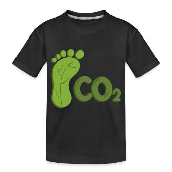 Protection du climat empreinte écologique Conservation de la nature - T-shirt bio Premium Enfant - noir - Devant