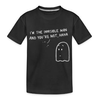 Invisible man - Kids' Premium Organic T-Shirt - black - Front