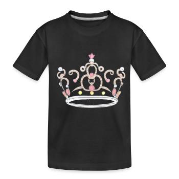 Roi héritier Reine Empereur Majesté - T-shirt bio Premium Enfant - noir - Devant