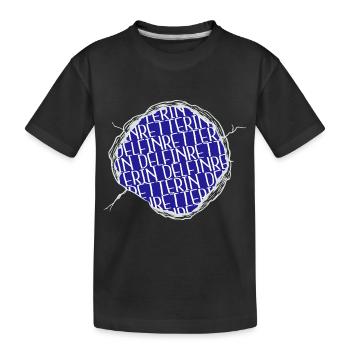 spaß meeressäuger veganerin tierrecht - Kinder Premium Bio T-Shirt - Schwarz - Vorne