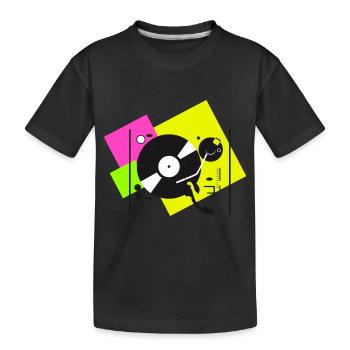 Platines colorées3 - T-shirt bio Premium Enfant - noir - Devant