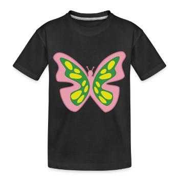 Papillon de lumiere - T-shirt bio Premium Enfant - noir - Devant