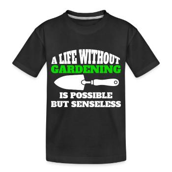 Jardinier Hobby Jardinier Cadeau Verger de jardin - T-shirt bio Premium Enfant - noir - Devant