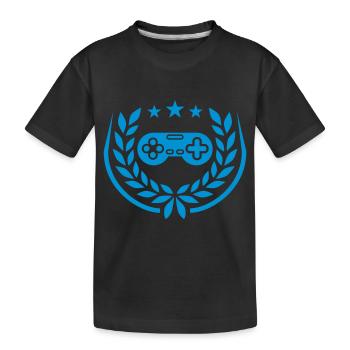 Stars Laurel Wreath Controller Retro - T-shirt bio Premium Enfant - noir - Devant