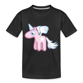 Angel the SkyPony - Ange pony - T-shirt bio Premium Enfant - noir - Devant