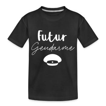 Futur gendarme - T-shirt bio Premium Enfant - noir - Devant