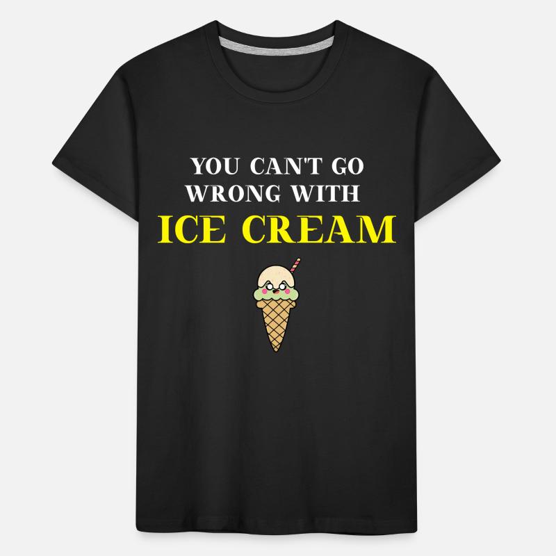 You can't go wrong with ice cream Eis Geschenkidee Kinder Premium Bio T-Shirt