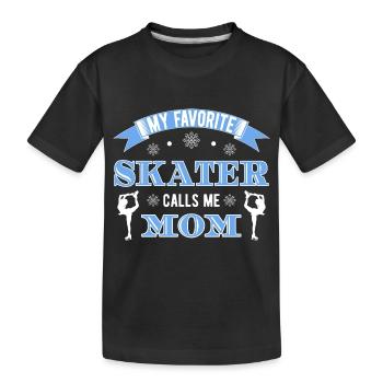 Patinage artistique - T-shirt bio Premium Enfant - noir - Devant