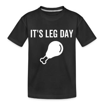 C’est le jour des jambes - T-shirt bio Premium Enfant - noir - Devant